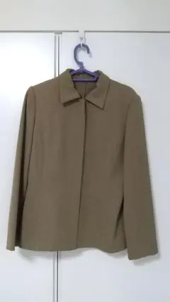 ブラウンレディーススーツ★3点セット★ロングスカート