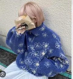 最終値下☆ハーフジップボアショートプルオーバー Alley by wcloset