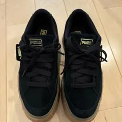 PUMA スニーカー 黒 23cm スエード