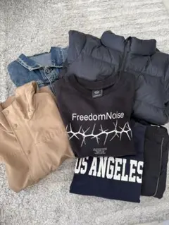 UNIQLO/GUキッズ服セット（アウター3点、トップス、パンツ付き）