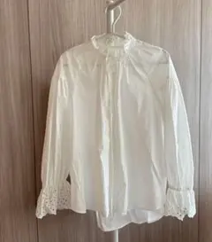 新品同様 Arpege story レーストリムVブラウス Sサイズ 白 - メルカリ