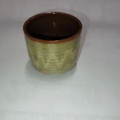 陶器 ぐい呑み 刷毛目模様 陶芸