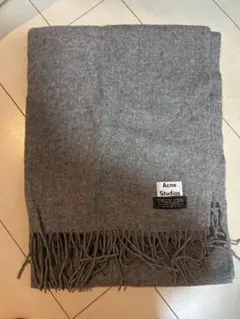 Acne Studios フリンジ マフラー ブラック - メルカリ