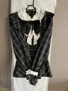 シークレットハニー　チェック柄 セットアップ ブラック