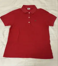 LACOSTE 半袖ポロシャツ レッド サイズ40