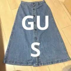 GU フロントボタン デニムスカートのサムネイル