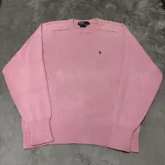 【希少】Polo Ralph Lauren ピンクニット L