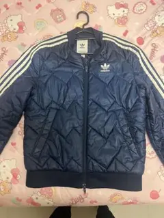 adidas チェック柄 キルティングジャケット S - メルカリ