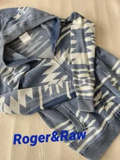 ☆新品未使用 Roger&Raw ロジャー&ロウ ネイティブ オルテガ柄パーカーのサムネイル