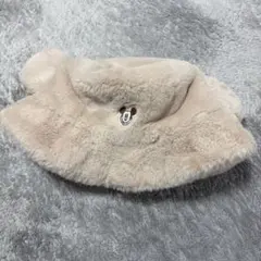 ミッキーマウス 耳付き帽子 ベージュ
