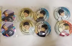 ハイキュー ガチャガチャ 振り向きシャイニー ラメグリッター 缶バッジ