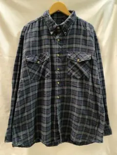 BAHAMA BAY 90s ヴィンテージ ネルシャツ チェック柄メンズXL相当