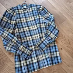 美品　ELIN別注 チェック柄 長袖シャツ