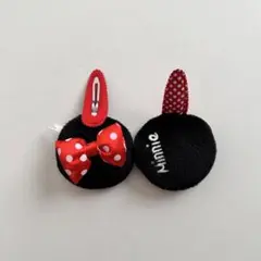 ミニーマウスヘアクリップ