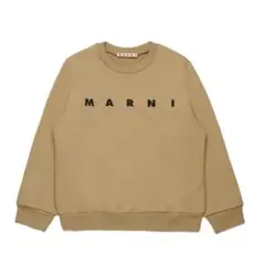 新品 MARNI ロゴ スウェット トレーナー ライトブラウン 国内完売品