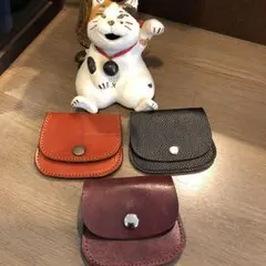 小銭入れ 本革 ハンドメイド 一点物