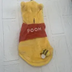 プーさん フリース犬服 フード付き