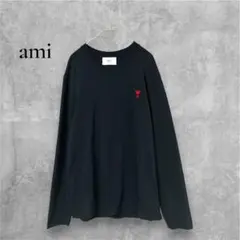 ami paris アミパリス Tシャツ ロンT 長袖 ハートロゴ刺繍のサムネイル