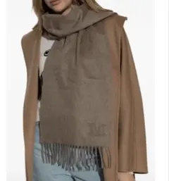 Max Mara カシミヤフリンジマフラー美品