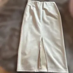 ZARAスリット入りライトグレータイトスカート