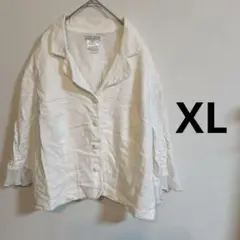 PLAZA SOUTH ホワイト テーラードジャケット PM XLサイズ