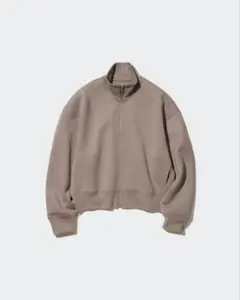 ユニクロ　完売　XL レディース　ブラウン　ドライスウェットリラックスブルゾン