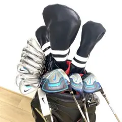 希少☆NIKEナイキ ゴルフクラブフルセット☆メンズ初心者キャディバッグ付UNIのサムネイル