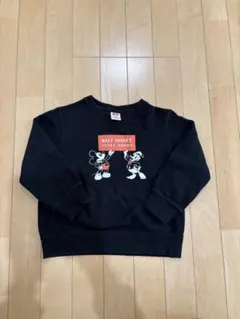 UNIQLO ミッキー トレーナー スウェット黒110