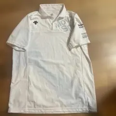デサントMove Sportメンズ半袖 ポロシャツ ホワイトサイズL