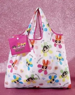 パワーパフ　パワーパフガールズ　花柄　エコバッグ