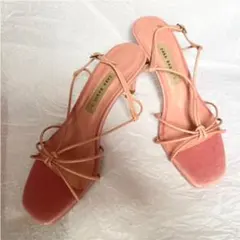 Zara Basicレザーサンダル　37