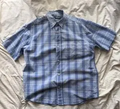OLD UNIQLO チェック柄 半袖シャツ Mサイズ