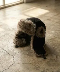 【未使用】フェイクファー　フライトキャップ