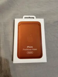 純正　Apple FineWoven Wallet オレンジ