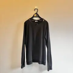 美品✨希少✨サンローランパリ スタッズ　スウェット トレーナー ブラック 黒 2101218905335_1.jpg