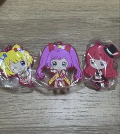 アイカツ プリパラ カプセルラバーマスコット 真中らぁら 南みれぃ 北条そふぃ