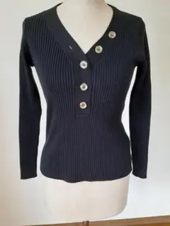 まとめ買い　ロペピクニック　Vネックリブプルオーバー