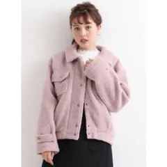 Majestic Legon フワモコボアジャケット （ピンク）