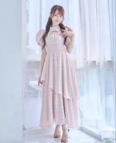 Rosé Muse frill pleats airy cami o/p ピンク - メルカリ