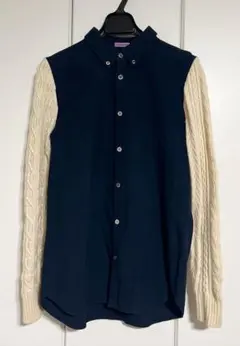 Sue UNDERCOVER ニット切替 シャツのサムネイル