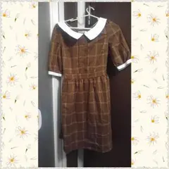 乃木坂46風　お嬢様チェックワンピース