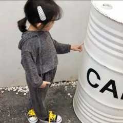 m*n様 【新品未使用】シンプルデザインセットアップグレー80サイズ