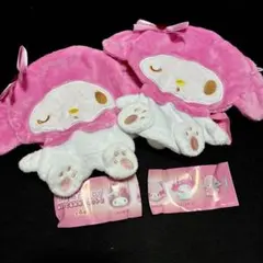 サンリオ マイメロディ ぬいぐるみ ティッシュカバー バッグ 2点セット