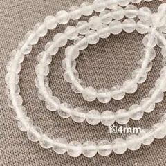 bm309/SALE！天然石◇クリスタルクォーツ　約4mm 1連