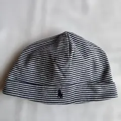 Ralph Lauren ストライプベビー帽子 ワンサイズ