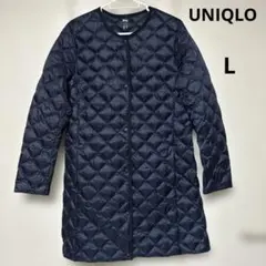 ユニクロ ウルトラライトダウンコンパクトコート　L ネイビー　UNIQLO 紺色