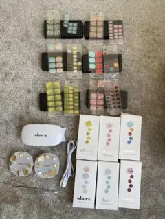 ohora ジェルネイルシールセット 6箱+ライトセット