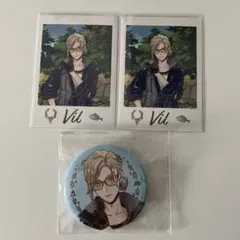 ツイステ展 ヴィル ランダムカード 缶バッジ セット