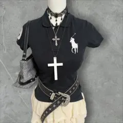 ★★ゆ様専用★★y2k平成ギャル ラルフローレン　ビックポニーポロシャツ ピチT