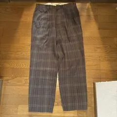 00s cityboy チェックパンツ スラックス ブラウン系のサムネイル